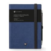Diario 16 Mesi Write Giornaliera 12X17 Con Elastico Blu