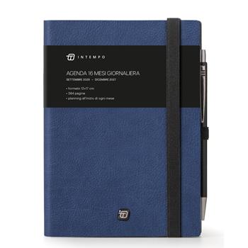 Diario 2026-2027 16 Mesi Write Giornaliera 12X17 Con Elastico Blu  InTempo 2026 | Libraccio.it