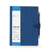 Diario 16 Mesi Write Giornaliera 15X21 Con Laccio Blu