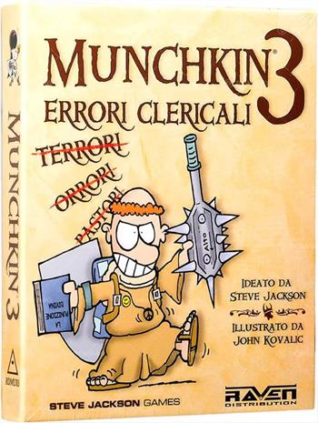 Espansione per Munchkin 3. Errori clericali. Gioco da tavolo  Raven 2023 | Libraccio.it