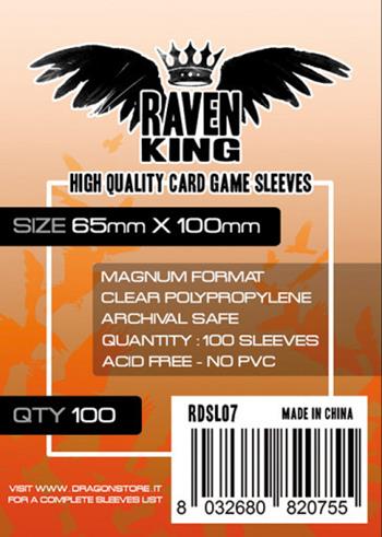 RAVEN KING Bustine Protettive 65x100mm  Raven 2023 | Libraccio.it