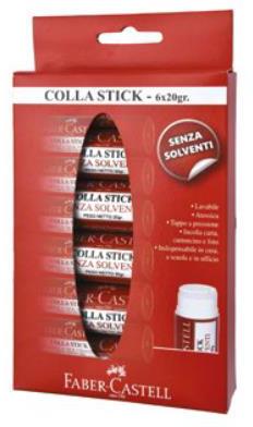 Colle Stick da 20gr - 6 pezzi  Faber-Castell 2024 | Libraccio.it