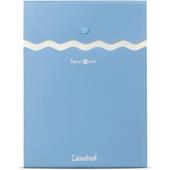 Colourbook Wave Folder - Busta Portadocumenti con Bottone e Soffietto, Formato A4, Plastica Resistente