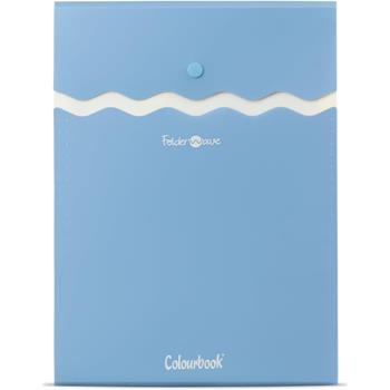 Colourbook Wave Folder - Busta Portadocumenti con Bottone e Soffietto, Formato A4, Plastica Resistente  Colourbook 2026 | Libraccio.it