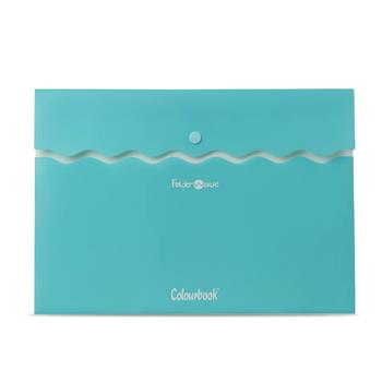 Busta A4 C/Bottone Folder Wave In Exp - Verde Acqua - Singolo  Colourbook 2026 | Libraccio.it