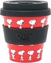 Tazza Cappuccino 230 ml Snoopy 4 (Red) in RPET