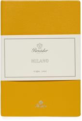 Taccuino Pineider, Notes Milano, 96F, 80G, Yellow Bordo Argento - 14,50 x 21 cm