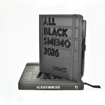 Agenda Smemo 2025-26, 12 mesi, All Blak, giornaliera  Smemoranda 2025 | Libraccio.it