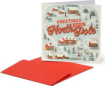 Biglietto auguri Legami Christmas, North Pole - 7x7 cm  Legami 2020 | Libraccio.it