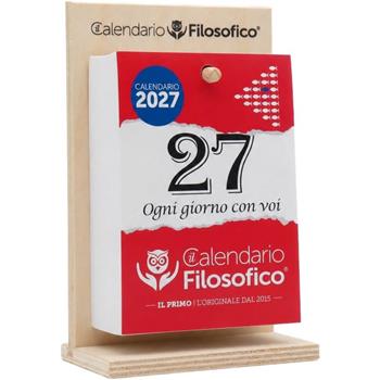Il Calendario Filosofico 2027 con Supporto in Legno, Formato A6 10x14cm  InTempo 2026 | Libraccio.it