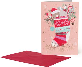 Christmas Biglietto Auguris - 11,5X17 - Xmas Sock  Legami 2023 | Libraccio.it