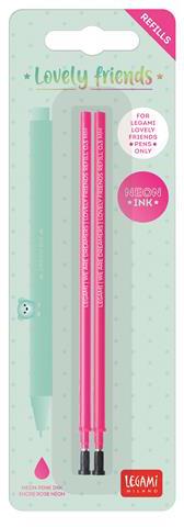 2 Refill per Penna Gel Legami Friends - Lovely Friends Refill Set - Rosa Neon  Legami 2024 | Libraccio.it