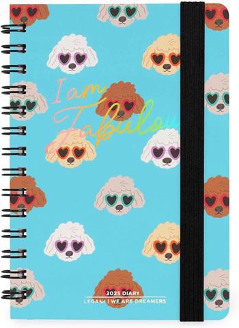 Agenda settimanale spiralata Legami 12 Mesi - 2025 - Small Weekly Spiral Bound Diary - Sky Blue Dogs  Legami 2024 | Libraccio.it