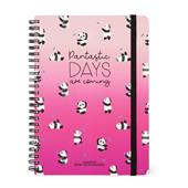 Agenda settimanale spiralata Legami 12 Mesi - 2025 - Large Weekly Spiral Bound Diary - Panda