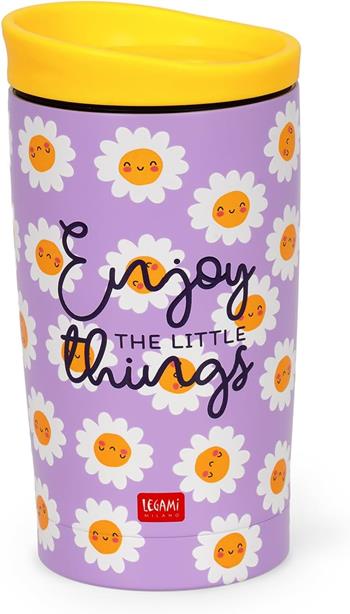 Bottiglia Sottovuoto - Caldo & Freddo - Tumbler - Margherite  Legami 2025 | Libraccio.it