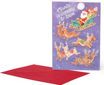 Biglietto di Auguri Grande - Slitta di Babbo Natale  Legami 2025 | Libraccio.it