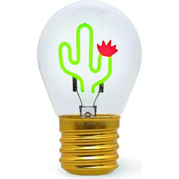 Bulb Fiction - Lightbulb-Shaped Table Lamp - Cactus  Legami 2026 | Libraccio.it