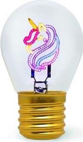 Bulb Fiction - Lightbulb-Shaped Table Lamp - Unicorn