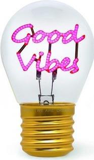 Bulb Fiction - Lightbulb-Shaped Table Lamp - Good Vibes  Legami 2025 | Libraccio.it