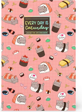 Quaderno a Righe Small - Sushi Cat  Legami 2025 | Libraccio.it