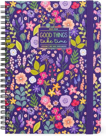 Agenda settimanale Legami 2025 -2026, 16 mesi - large weekly spiral bound Diary - flowers  Legami 2025 | Libraccio.it