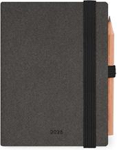 Agenda Legami 12 mesi, 2026, bigiornaliera, Mini 2-Day Diary - Deep Graphite