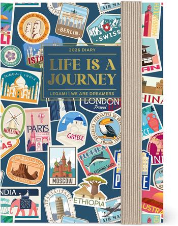 Agenda Legami 12 mesi, 2026, settimanale, Mini Photo Weekly Diary - Travel Stickers  Legami 2025 | Libraccio.it