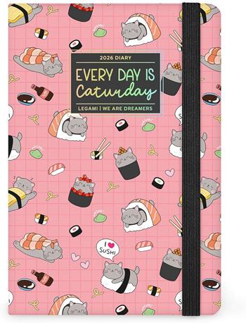 Agenda Legami 12 mesi, 2026, settimanale, Medium Photo Weekly Diary - Sushi Cat  Legami 2025 | Libraccio.it