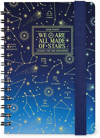 Agenda Legami 12 mesi, 2026, settimanale, Small Weekly Spiral Bound - Stars  Legami 2025 | Libraccio.it