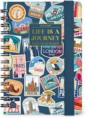 Agenda Legami 12 mesi, 2026, settimanale, Small Weekly Spiral Bound - Travel Stickers