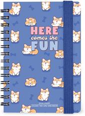 Agenda Legami 12 mesi, 2026, settimanale, Small Weekly Spiral Bound - Blue Corgi