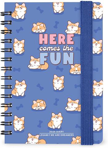 Agenda Legami 12 mesi, 2026, settimanale, Small Weekly Spiral Bound - Blue Corgi  Legami 2025 | Libraccio.it