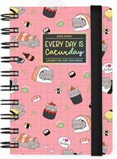 Agenda Legami 12 mesi, 2026, giornaliera, Small Daily Spiral Bound - Sushi Cat