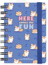 Agenda Legami 12 mesi, 2026, giornaliera, Small Daily Spiral Bound - Blue Corgi