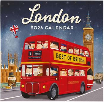 Calendario 2026 da Parete - London - 30 x 29 cm  Legami 2025 | Libraccio.it