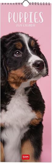 Calendario 2026 da Parete  - Puppies - 16 x 49 cm