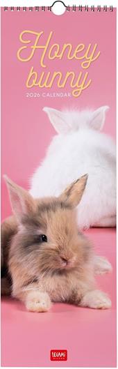 Calendario 2026 da Parete  - Honey Bunny - 16 x 49 cm