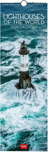 Calendario 2026 da Parete  - Lighthouses Of The World - 16 x 49 cm