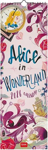 Calendario 2026 da Parete  - Alice In Wonderland - 16 x 49 cm