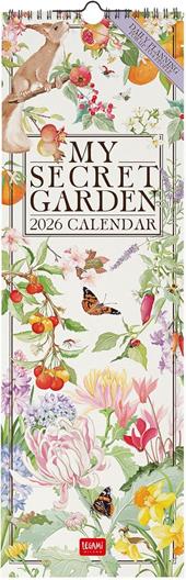 Calendario 2026 da Parete  - My Secret Garden - 16 x 49 cm