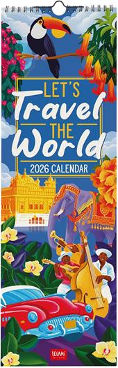 Calendario 2026 da Parete  - Let'S Travel The World - 16 x 49 cm