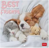 Calendario 2026 da Parete  - Best Friends - 18 x 18 cm