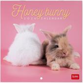 Calendario 2026 da Parete  - Honey Bunny - 18 x 18 cm