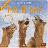 Calendario 2026 da Parete  - Take It Easy - 18 x 18 cm