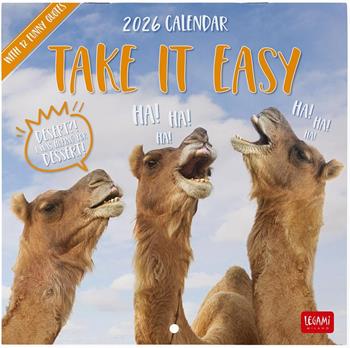 Calendario 2026 da Parete - Take It Easy - 18 x 18 cm  Legami 2025 | Libraccio.it