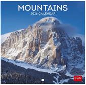 Calendario 2026 da Parete  - Mountains - 18 x 18 cm