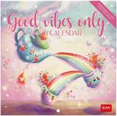 Calendario 2026 da Parete  - Good Vibes Only - 18 x 18 cm