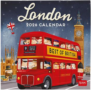Calendario 2026 da Parete - London - 18 x 18 cm  Legami 2025 | Libraccio.it