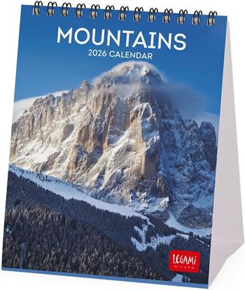 Calendario 2026 da Tavolo - Mountains - 12 x 14,5 cm  Legami 2025 | Libraccio.it
