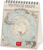 Calendario 2026 da Tavolo  - Vintage Maps - 12 x 14,5 cm